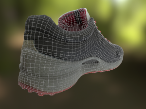 shoe low poly model 3D मॉडल