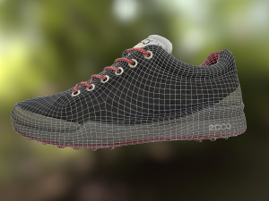 shoe low poly model 3D मॉडल