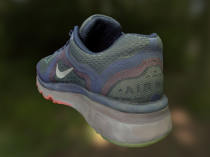 worn nike air shoe low poly model 3D Model