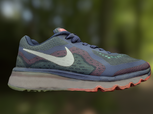 worn nike air shoe low poly model 3D Model