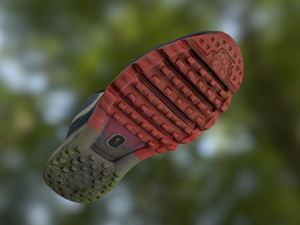 worn nike air shoe low poly model 3D Model