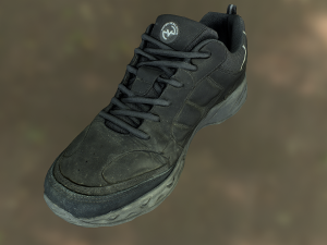 worn sneaker shoe low poly model 3Dモデル