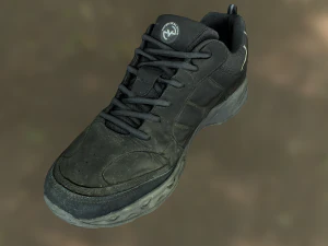 worn sneaker shoe low poly model 3D Model