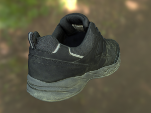 worn sneaker shoe low poly model 3D Model