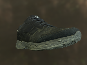 worn sneaker shoe low poly model 3D Model