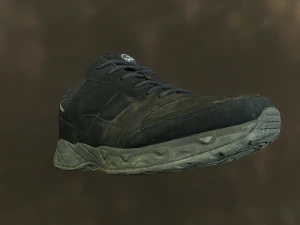 worn sneaker shoe low poly model 3D Model