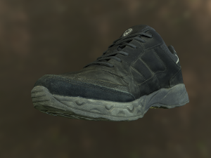 worn sneaker shoe low poly model 3D Model
