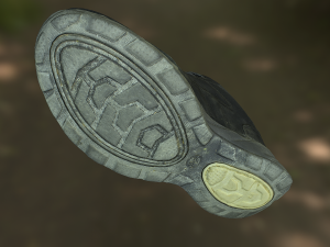 worn sneaker shoe low poly model 3D Model