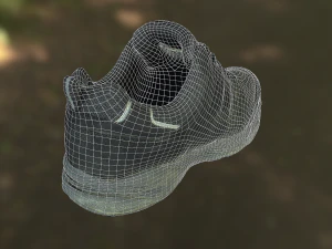 worn sneaker shoe low poly model 3D Model