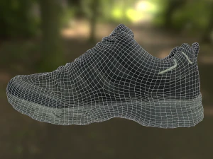 worn sneaker shoe low poly model 3D Model