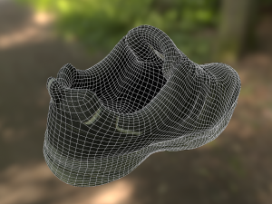 worn sneaker shoe low poly model 3D Model