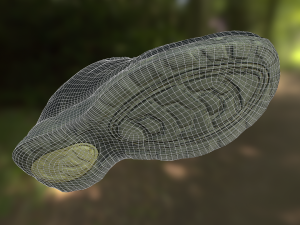 worn sneaker shoe low poly model 3D Model