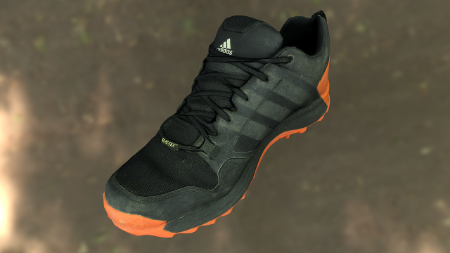 adidas sneaker shoe low-poly Modello 3D .c4d .max .obj .3ds .fbx .stl .blend 