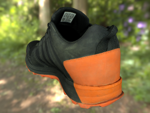 adidas sneaker shoe low-poly Modello 3D