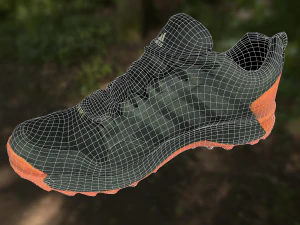adidas sneaker shoe low-poly 3D Model