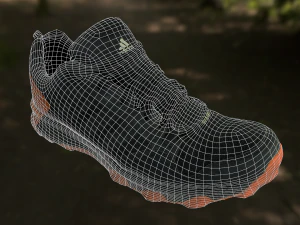 adidas sneaker shoe low-poly 3D Model