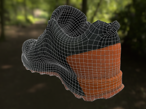 adidas sneaker shoe low-poly Modello 3D