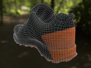 adidas sneaker shoe low-poly 3D Model