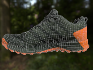 adidas sneaker shoe low-poly Modello 3D
