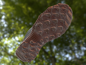 adidas sneaker shoe low-poly Modello 3D