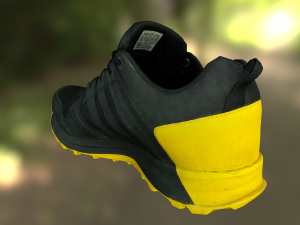 adidas sneaker shoe low-poly Modèle 3D