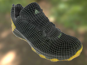 adidas sneaker shoe low-poly 3D Model