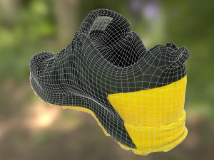 adidas sneaker shoe low-poly 3D Model