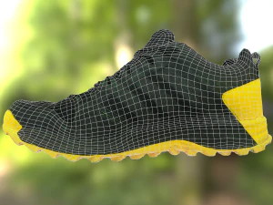 adidas sneaker shoe low-poly 3D Model