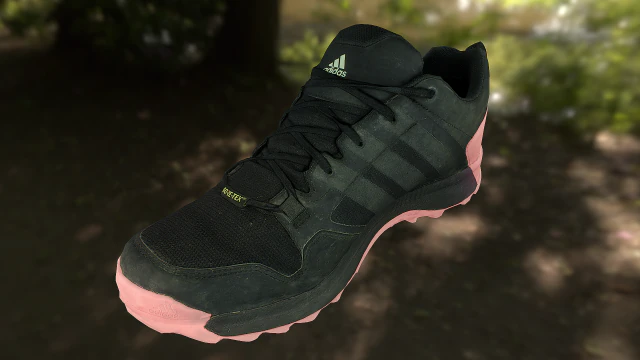 adidas sneaker shoe low-poly 3D Model .c4d .max .obj .3ds .fbx .stl .blend