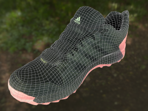 adidas sneaker shoe low-poly Modelo 3D