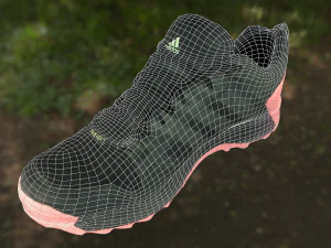 adidas sneaker shoe low-poly 3D Model