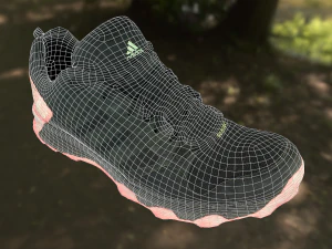 adidas sneaker shoe low-poly 3D Model