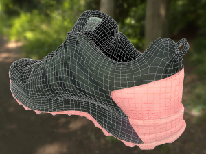 adidas sneaker shoe low-poly Modelo 3D