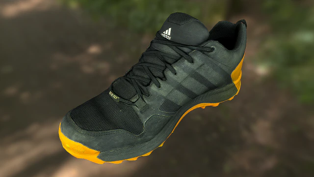 adidas sneaker shoe low-poly 3D Model .c4d .max .obj .3ds .fbx .stl .blend