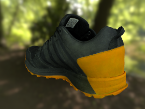 adidas sneaker shoe low-poly Modello 3D