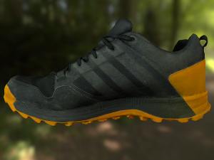 adidas sneaker shoe low-poly Modello 3D