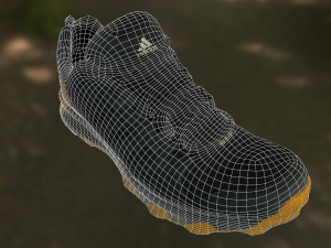 adidas sneaker shoe low-poly Modello 3D
