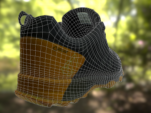 adidas sneaker shoe low-poly Modello 3D