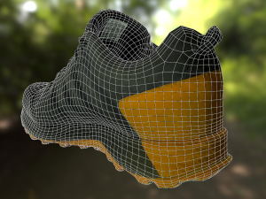 adidas sneaker shoe low-poly Modello 3D