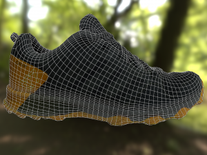 adidas sneaker shoe low-poly Modello 3D