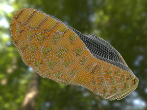 adidas sneaker shoe low-poly Modello 3D