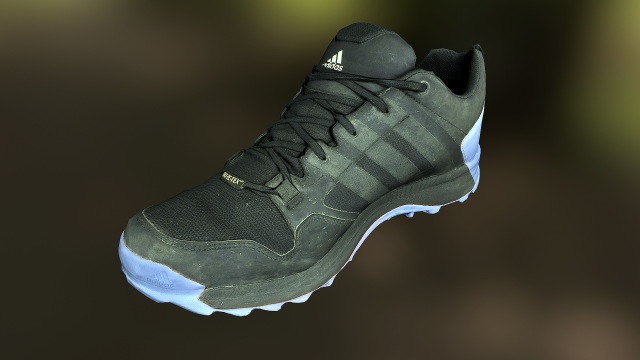 adidas sneaker shoe low-poly 3D 모델 .c4d .max .obj .3ds .fbx .stl .blend