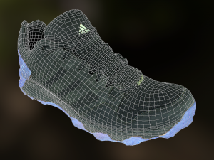 adidas sneaker shoe low-poly 3D 모델
