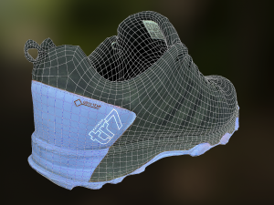 adidas sneaker shoe low-poly 3D 모델