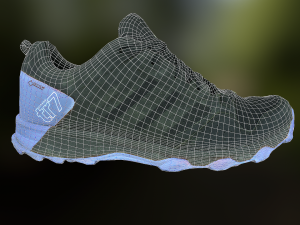 adidas sneaker shoe low-poly 3D 모델