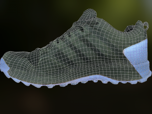 adidas sneaker shoe low-poly 3D 모델