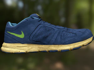 worn nike shoe low poly 3D Model