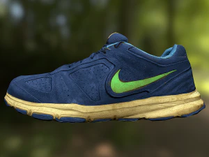 worn nike shoe low poly 3D Model