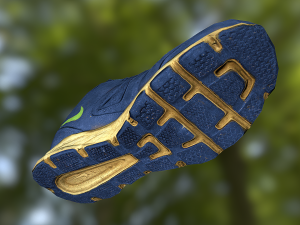 worn nike shoe low poly 3D 모델