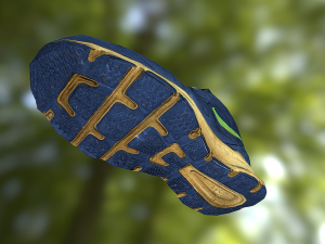 worn nike shoe low poly 3D 모델